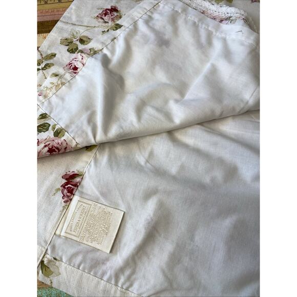 Piper & Wright Rosalie Valance Curtain Straight 86"x19 Floral Cottagecore Lace - Picture 5 of 12